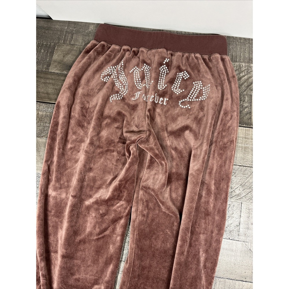 Juicy Couture x Forever 21‎ Women's Brown Sweatpants Size M Joggers Rhinestones